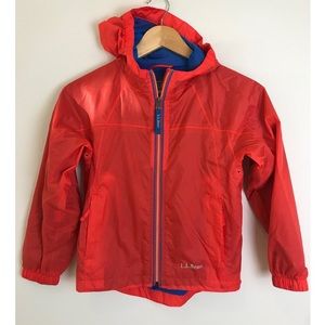 LL Bean wind breaker jacket size 6